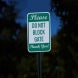 Parking Restriction Aluminum Sign (Diamond Reflective)