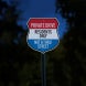 Private Driveway Shield Aluminum Sign (EGR Reflective)