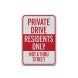 Private Property Private Driveway Aluminum Sign (EGR Reflective)