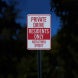 Private Property Private Driveway Aluminum Sign (EGR Reflective)