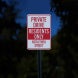 Private Property Private Driveway Aluminum Sign (Diamond Reflective)