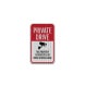 Private Drive Property Under Video Surveillance Aluminum Sign (HIP Reflective)