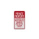 Play At Your Own Risk Aluminum Sign (EGR Reflective)