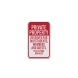 Play At Your Own Risk Aluminum Sign (Diamond Reflective)
