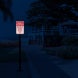 Play At Your Own Risk Aluminum Sign (Diamond Reflective)