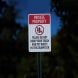 Private Property Please Do Not Dump Your Trash Aluminum Sign (HIP Reflective)