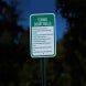 Tennis Rules Aluminum Sign (Diamond Reflective)