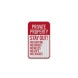 Private Property Stay Out Aluminum Sign (EGR Reflective)