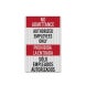 Bilingual Employees Only Decal (EGR Reflective)