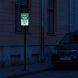 Private Road Resident Parking Aluminum Sign (Diamond Reflective)