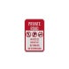 Private Road No Access Aluminum Sign (EGR Reflective)
