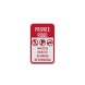 Private Road No Access Aluminum Sign (Diamond Reflective)