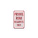 Private Road Residents Only Decal (EGR Reflective)