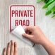 Private Road Residents Only Decal (EGR Reflective)