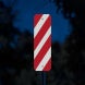High Intensity Reflective Delineator Red White Aluminum Sign (HIP Reflective)