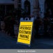 Reserved Customer Parking Corflute Sign (Reflective)