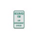 Reserved For Law Enforcement Officer Aluminum Sign (Diamond Reflective)
