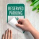 Reserved Parking For Senior Adults Decal (EGR Reflective)