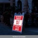 Sidewalk Reserved Parking Corflute Sign (Reflective)