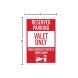 Sidewalk Reserved Parking Corflute Sign (Reflective)