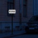 Reserved Black Aluminum Sign (Diamond Reflective)