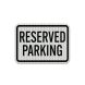 Parking Black Aluminum Sign (HIP Reflective)