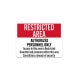 Restricted Area Authorized Personnel Only Decal (Non Reflective)