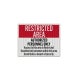 Restricted Area Authorized Personnel Only Decal (EGR Reflective)