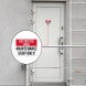 Restricted Area Maintenance Staff Only Decal (Non Reflective)