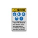 ANSI Caution Proper PPE Required Decal (EGR Reflective)