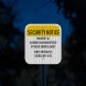 Security Notice Property Is Alarmed Aluminum Sign (HIP Reflective)