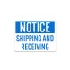 OSHA Notice Shipping & Receiving Decal (Non Reflective)