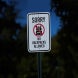 No Backpacks Allowed Aluminum Sign (HIP Reflective)