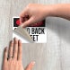 OSHA Danger Stand Back Decal (Non Reflective)