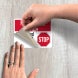 Restricted Area Stop Decal (Non Reflective)