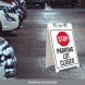 Parking Lot Closed Corflute Sign (Non Reflective)