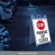 Parking Lot Closed Corflute Sign (Reflective)