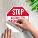 Safety Stop Authorized Personnel Decal (Non Reflective)
