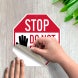 Stop Do Not Enter Decal (Non Reflective)