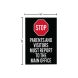 Visitors Report To Main Office Corflute Sign (Non Reflective)