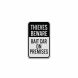 Bait Car On Premises Aluminum Sign (Diamond Reflective)