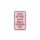 Parking Reserved Park At Your Own Risk Aluminum Sign (HIP Reflective)