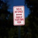 Parking Reserved Park At Your Own Risk Aluminum Sign (Diamond Reflective)