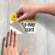 ANSI Caution Tip Over Hazard Decal (Non Reflective)