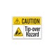 ANSI Caution Tip Over Hazard Decal (Non Reflective)