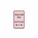 Truck Turn Area Aluminum Sign (EGR Reflective)