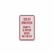 Slippery When Wet Or Icy Aluminum Sign (EGR Reflective)