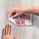 Fire Hose Valve Decal (EGR Reflective)