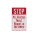 Visitor Stop Decal (EGR Reflective)