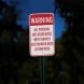 Persons Not Associated With Church Use Parking Aluminum Sign (EGR Reflective)
